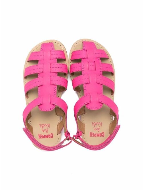 Camper Kids Miko touch-strap cage sandals