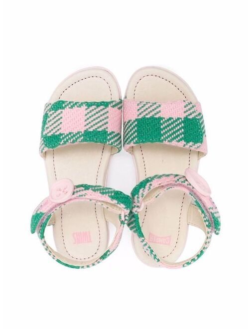 Camper Kids Twins checked sandals
