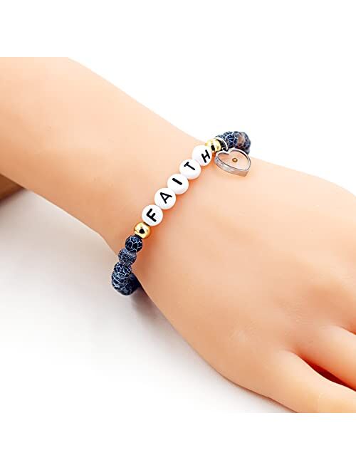 Generic Personalized Initial Name Letter Bead Bracelets for Women Men, Custom DIY Name Bracelets for Girls Boys Y1504