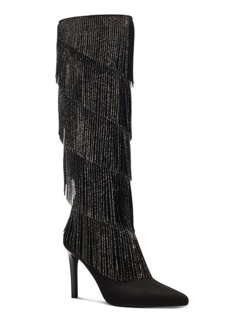 INC International Concepts Women's Shyn Fringe Boots, Created for Macy's