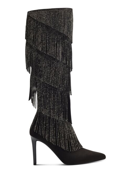 INC International Concepts Women's Shyn Fringe Boots, Created for Macy's