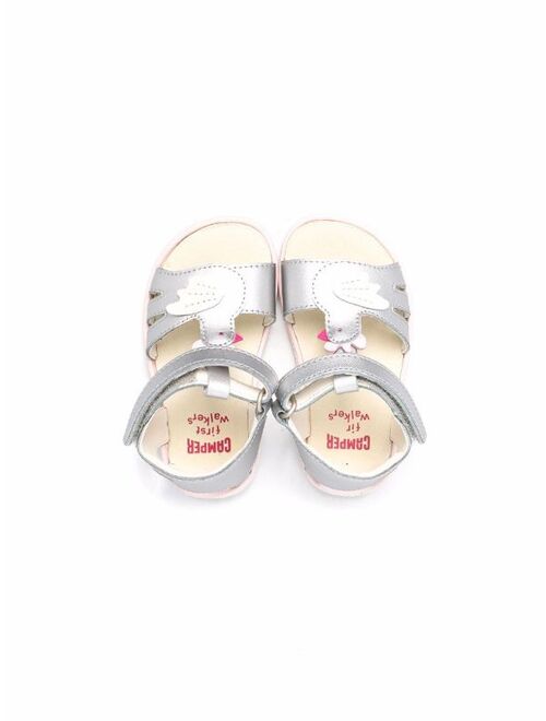 Camper Kids chick cut-out detailed sandals