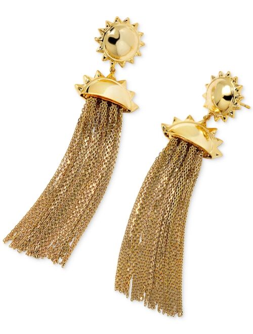 Kendra Scott 14k Gold-Plated Sun & Chain Tassel Statement Earrings