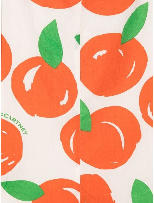Stella McCartney Kids orange-print romper