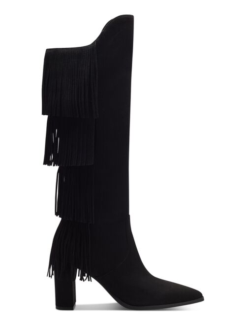 INC International Concepts Yomesa Fringe Boots, Created for Macy's