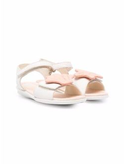 Kids Twins seashell touch-strap sandals