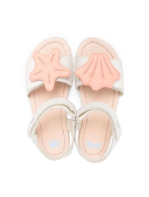 Camper Kids Twins seashell touch-strap sandals