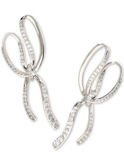 Pave Bow Statement Earrings