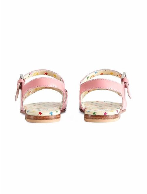 Gucci Kids glitter-detail horsebit sandals