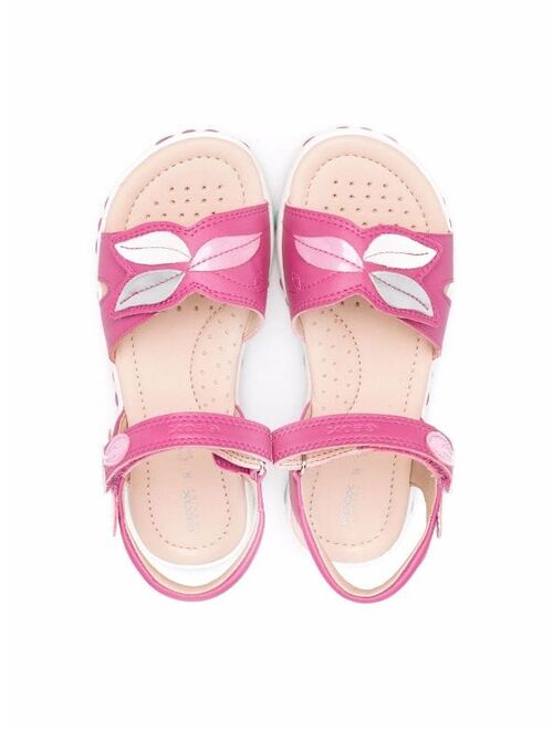 Geox Kids petal-applique sandals