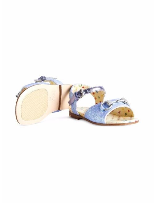 Gucci Kids glitter-detail open-toe sandals