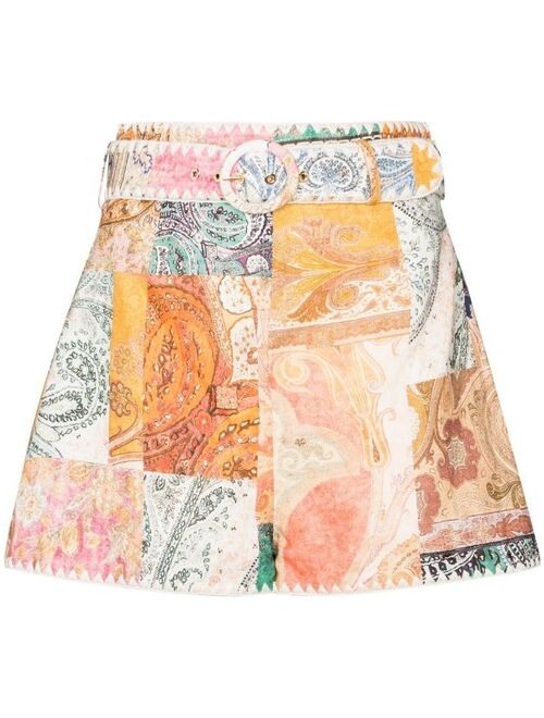 ZIMMERMANN patchwork paisley shorts