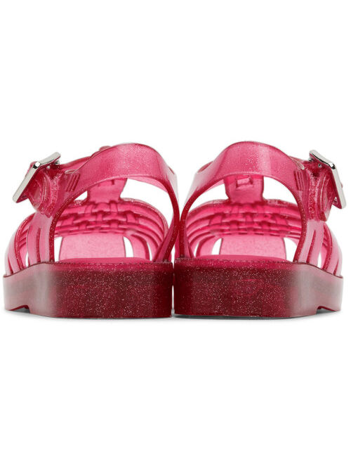 MINI MELISSA Baby Pink Glittered Possession Flats