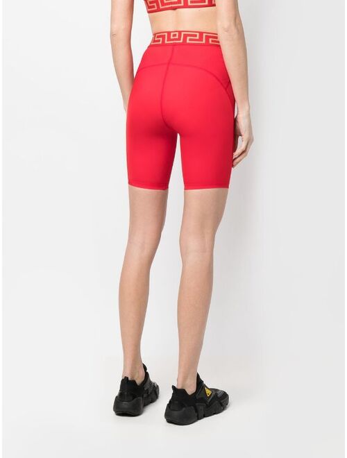 Versace Greca-print biker shorts