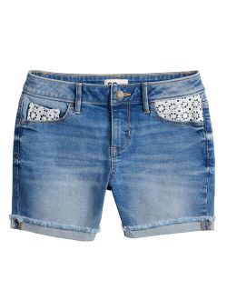 Girls 6-20 SO Favorite Raw Cuffed Hem Midis in Regular & Plus