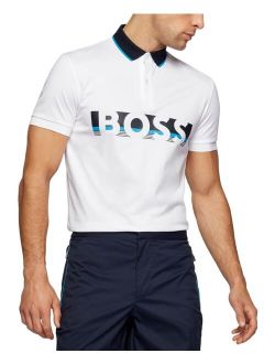 BOSS Men's Cotton-Jersey Logo Polo Shirt