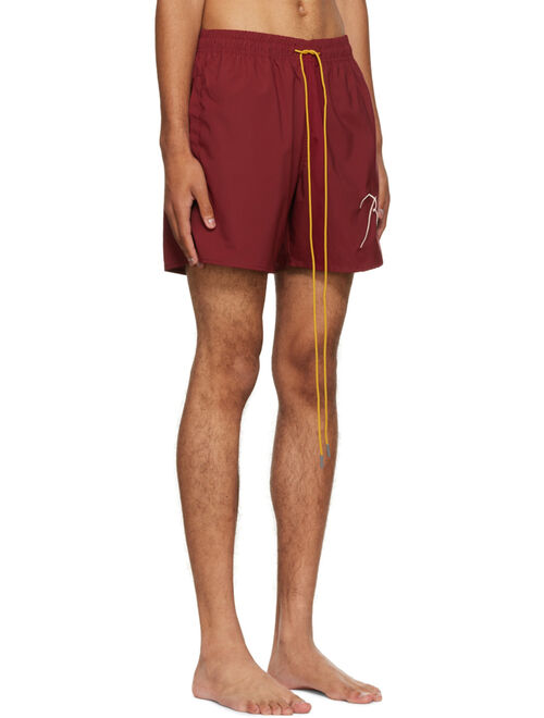 Rhude Red Polyester Shorts