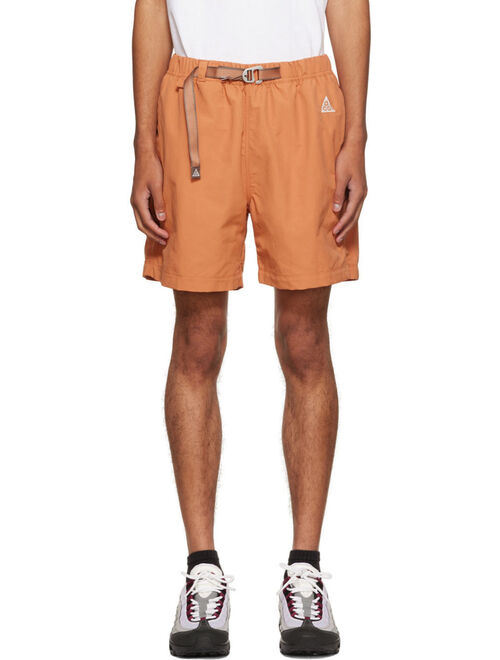 Nike Orange ACG Trail Shorts
