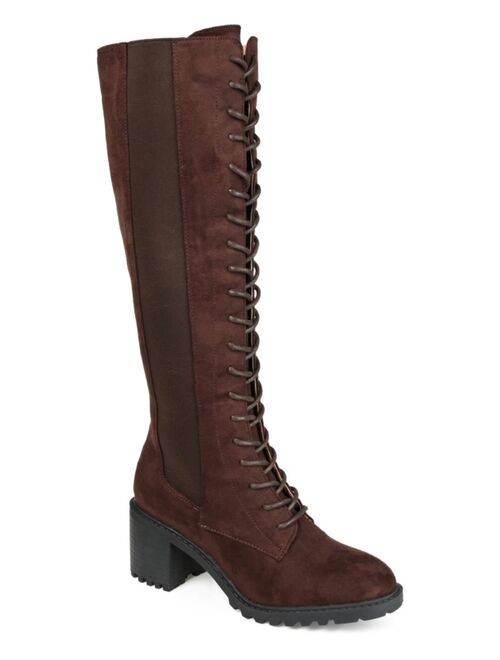 Journee Collection Women's Jenicca Tall Lace-up Boots