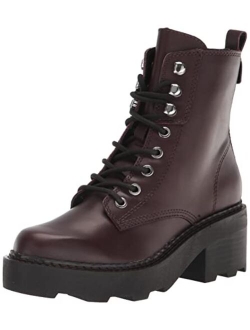 Women's Abeni Heeled Lace Up Lug Sole Combat Boots