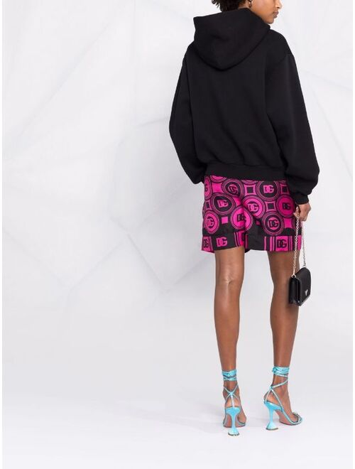 Dolce & Gabbana logo-print silk shorts