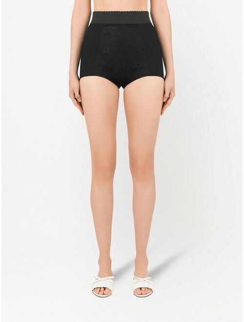 Dolce & Gabbana scalloped-waistband shorts