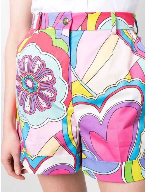 Dolce & Gabbana tailored graphic-print shorts