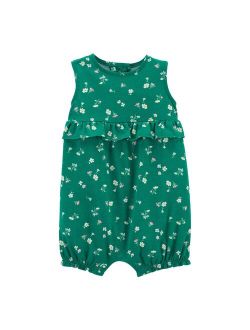 Baby Girl Carter's Floral Cotton Romper