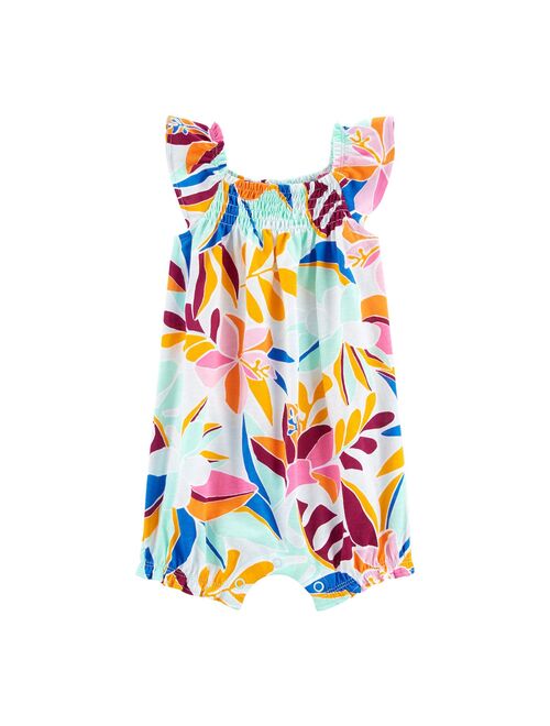Baby Girl Carter's Floral Jersey Romper