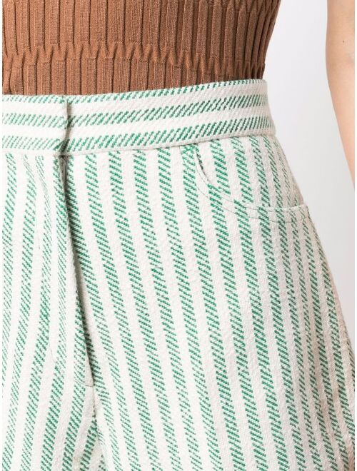 SANDRO Mathis stripe-print shorts