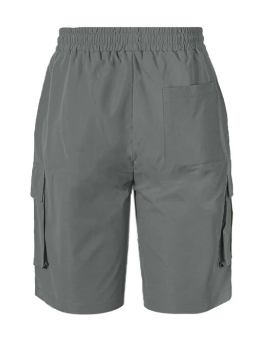 Shein Men Flap Pocket Drawstring Waist Shorts