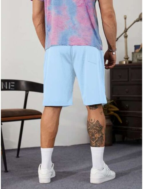 Shein Men Letter Graphic Drawstring Track Shorts