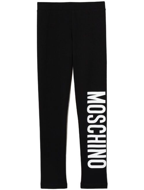 Moschino Kids logo-print leggings