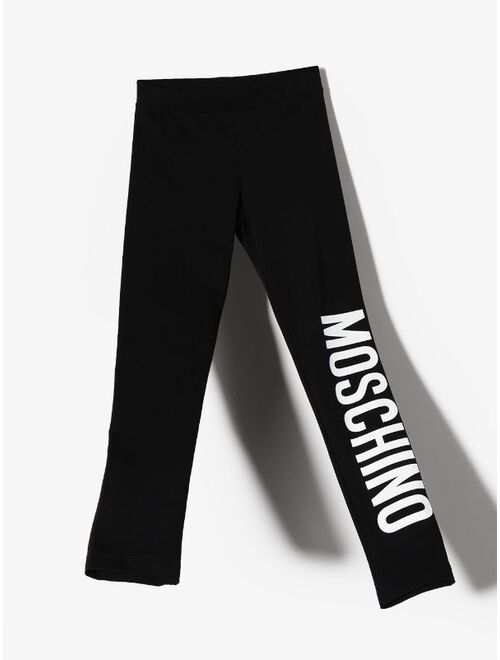 Moschino Kids logo-print leggings