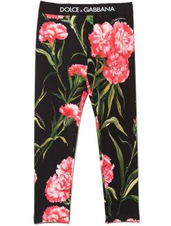 Kids floral-print leggings