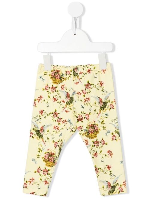Roberto Cavalli Junior floral print leggings