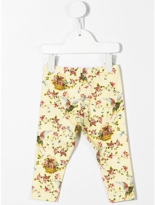 Roberto Cavalli Junior floral print leggings