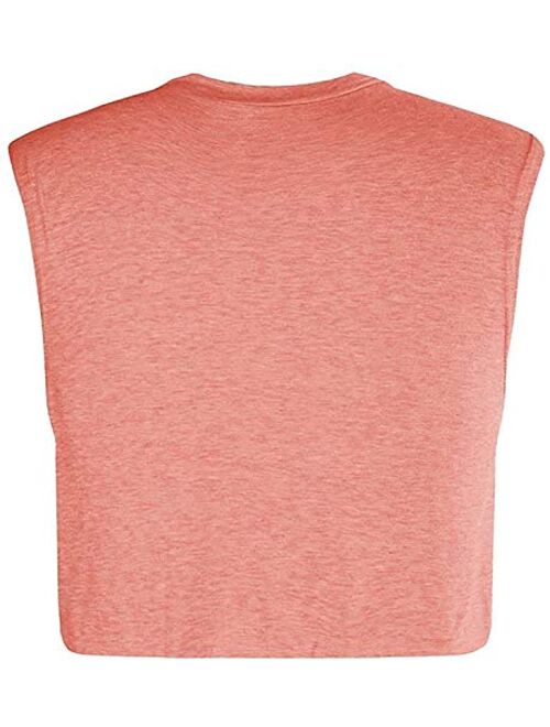 Runcati Mens Workout Cropped Tank Top Plain Vest Lightweight Basic Sleeveless Crop Tops Hot Shirts