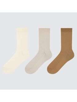 Wide-Ribbed Socks (3 Pairs)
