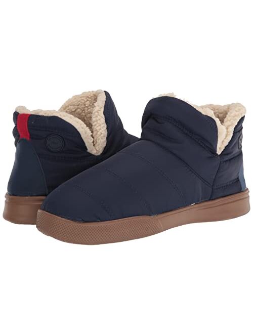 Dearfoams Men's Bryant Nylon Memory Foam Sport Lounge Bootie Slipper