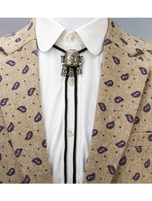 Knighthood Men's Silver Robot Collar Accessories /Bolo Ties/Bow Ties