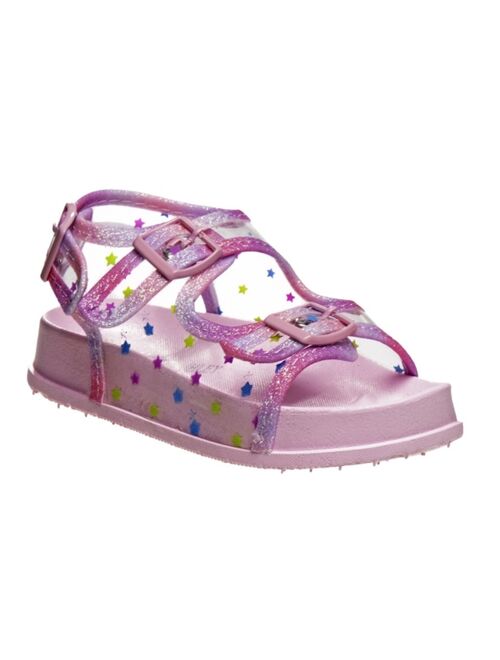 Laura Ashley Toddler Girls Foot Bed Buckle Sandals