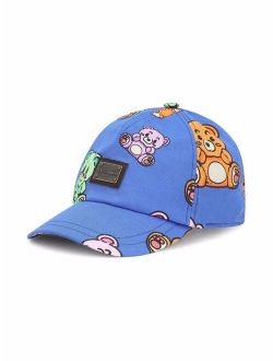 Kids logo-plaque teddy bear cap