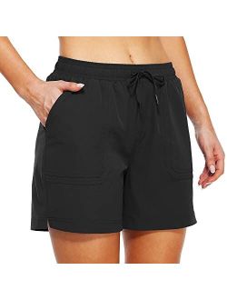 Willit Women's 5" Hiking Shorts Golf Athletic Outdoor Shorts Quick Dry Workout Summer Water Shorts with Pockets