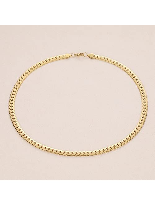 Luxsep 8mm Silver and 18K Gold Plated Thick Stainless Steel Cuban Chain 20 22 Father's Day Gift