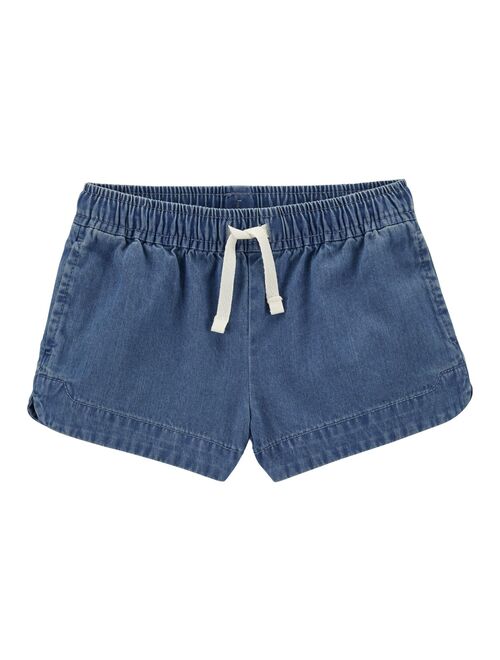 Toddler Girl Carter's Pull-On Chambray Shorts