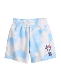 Girls 7-16 Disney Minnie Mouse Americana Tie Dye French Terry Shorts