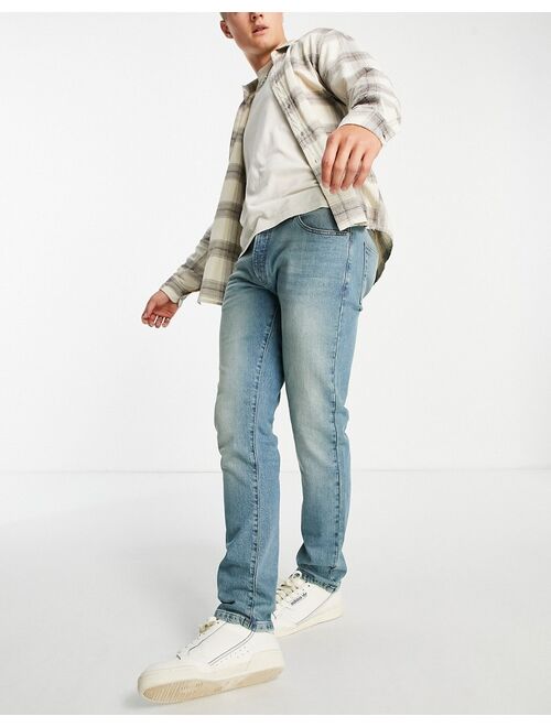 Topman slim jeans in light wash tint