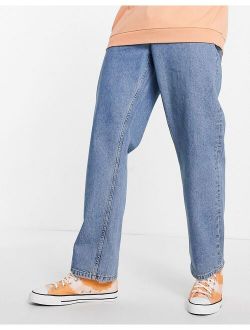 baggy jeans in mid wash