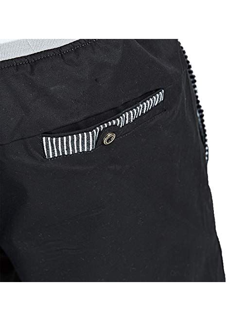 ZOXOZ Mens Shorts Casual Summer Beach Cotton Shorts with Elastic Waist Drawstring and Pockets